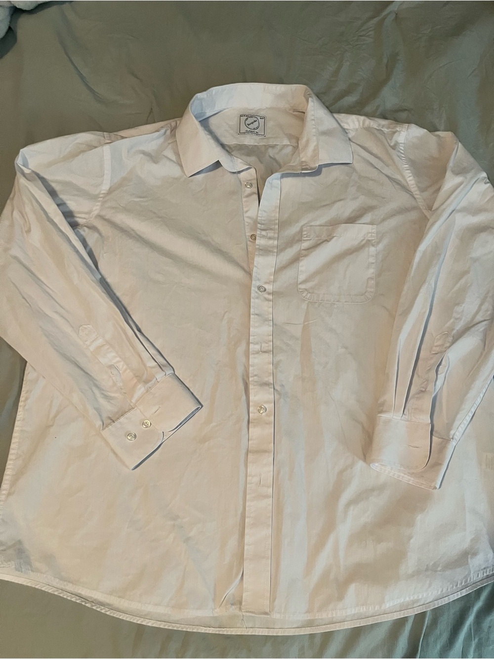 Bespoke Classic Men's White Button-Up Shirt